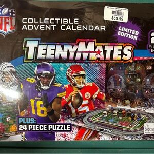 New Party Animal NFL TeenyMates Advent Calendar, NWT  quick to ship